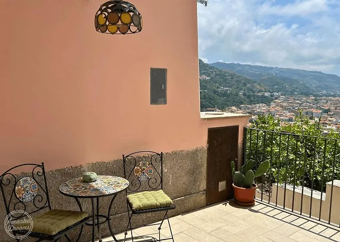 Remarkable Medieval Clifftop With Panoramic Sea Views To Stromboli Beautifully Restored And Fully Equipped *